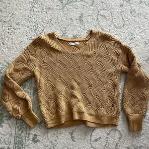 Gold Vintage Style Knit Sweater